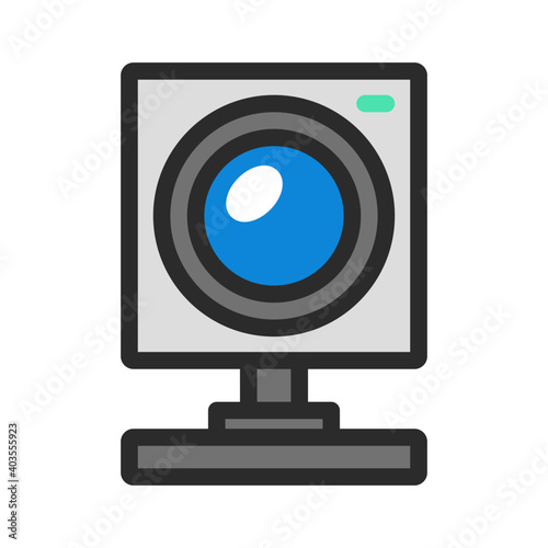Webcam icon vector