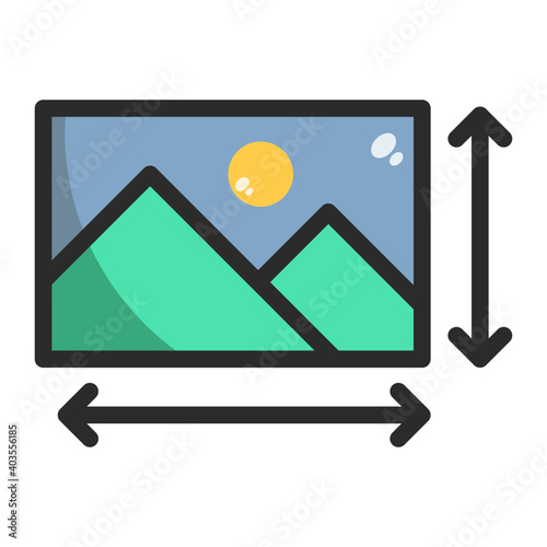 Resolution image icon