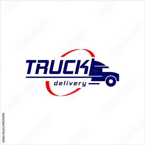 Logistic Cargo delivery Truck Logo Designs