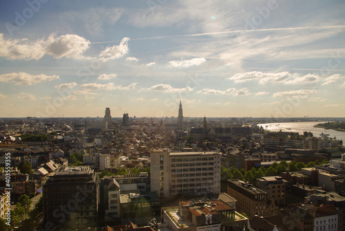 Corners of the city of Antwerp, Belgium, streets and monuments © JoseAntonio