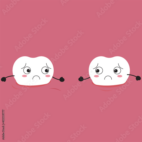 Diastema or teeth with gaps