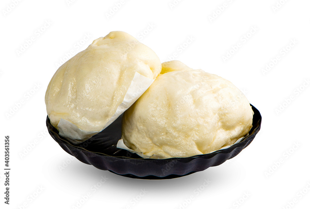 steamed pork buns, chinese dim sum isolated on white background steamed pork buns, chinese dim sum isolated on white background