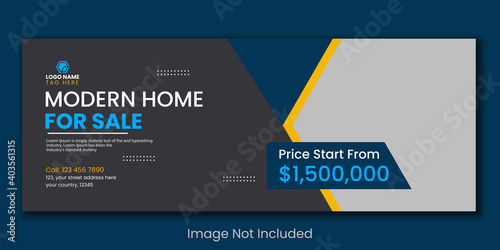 home sale facebook cover page timeline design template