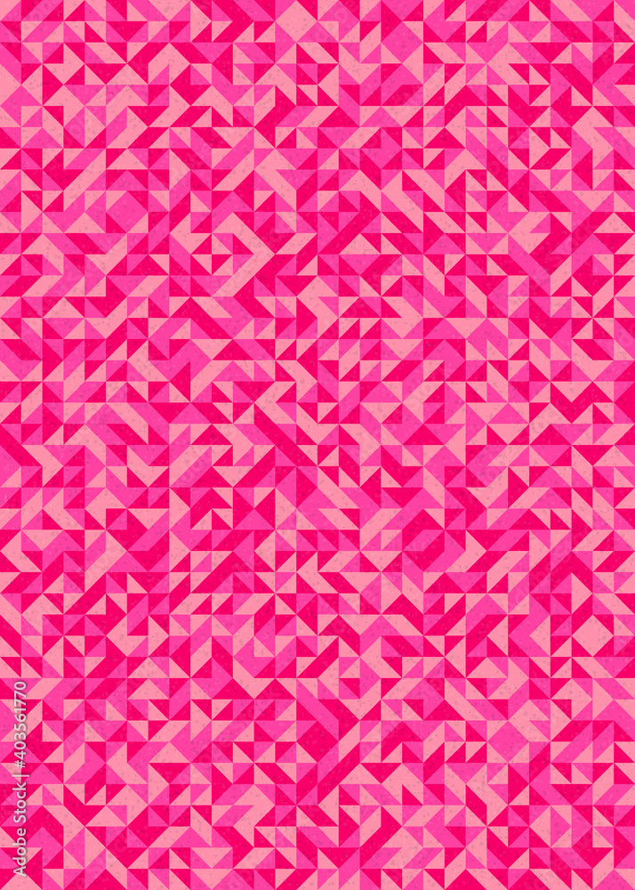 Abstract Geometric Pattern generative computational art illustration