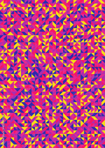 Abstract Geometric Pattern generative computational art illustration