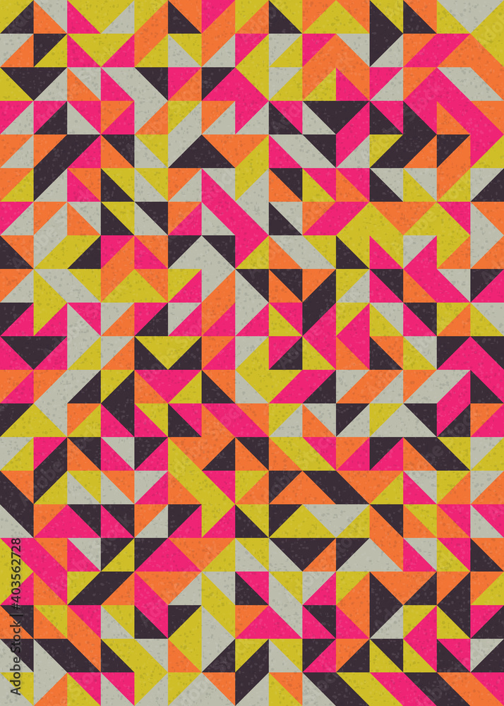 Abstract Geometric Pattern generative computational art illustration