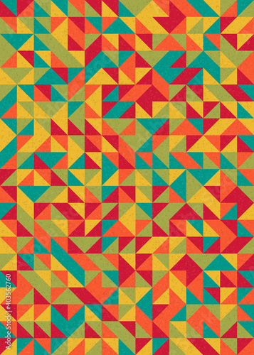 Abstract Geometric Pattern generative computational art illustration