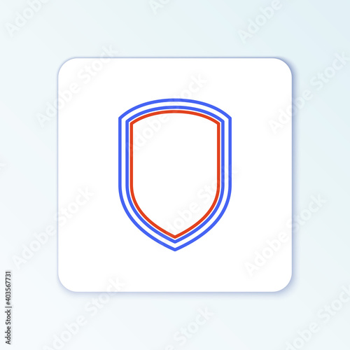 Free Download Line Shield icon isolated on white background. Guard sign. Colorful outline concept. Vector. - GFXLoad