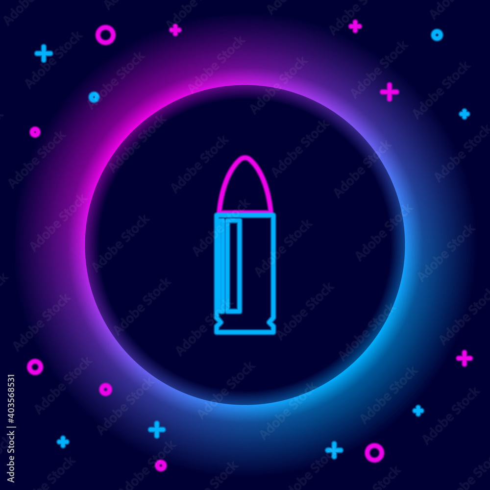 Glowing neon line Key icon isolated on black background. Colorful outline concept. Vector. Glowing neon line Key icon isolated on black background. Colorful outline concept. Vector.