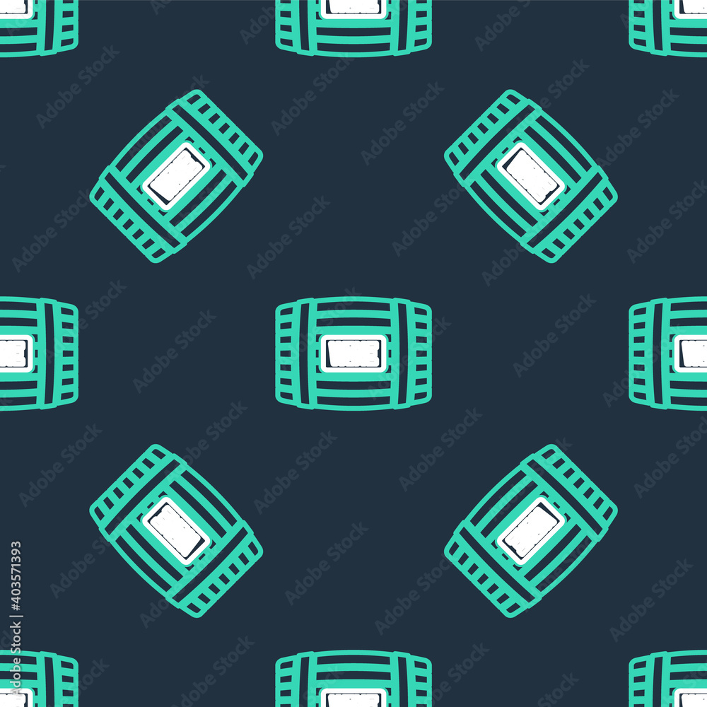 Line Wooden barrel for wine icon isolated seamless pattern on black background. Vector. Line Wooden barrel for wine icon isolated seamless pattern on black background. Vector.