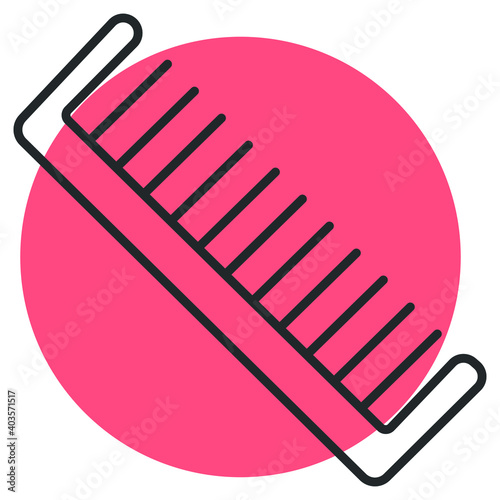 Comb icon vector illustration photo