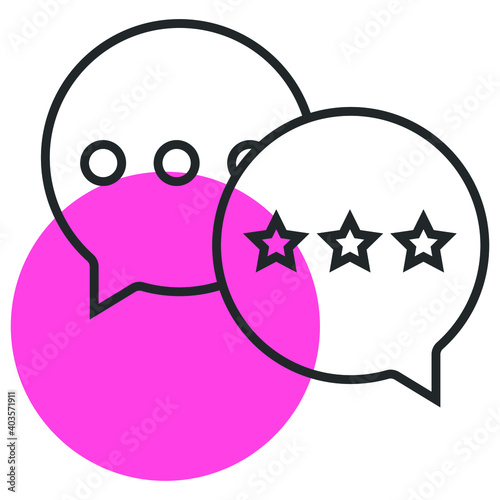 Chat Flat Icon with shadow
