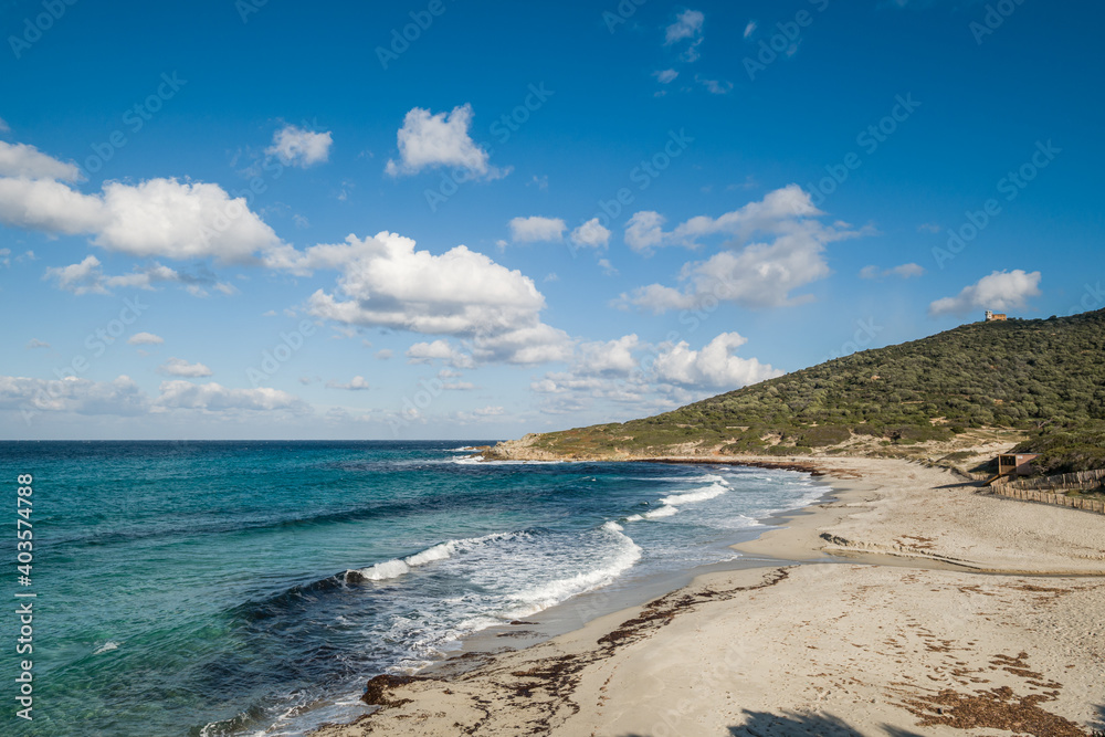 Bodri beach in the Balagne region of Corsica
