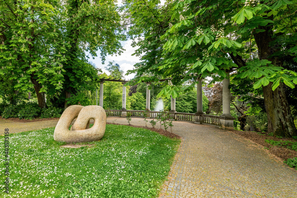 Fototapeta premium Spa park in Marianske Lazne (Marienbad) - Czech Republic