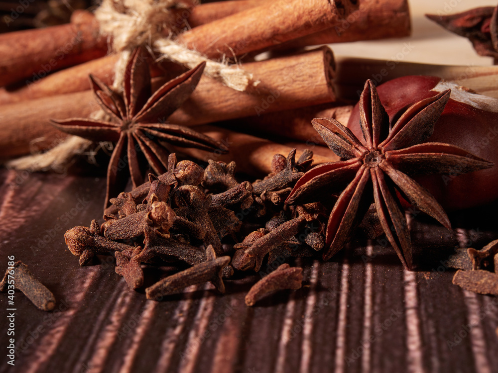 christmas mulled wine, a set of spices and fruits for mulled wine christmas mulled wine, a set of spices and fruits for mulled wine