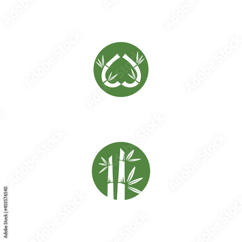 Bamboo Logo Template vector icon illustration design Free Download Bamboo Logo Template vector icon illustration design - GFXLoad