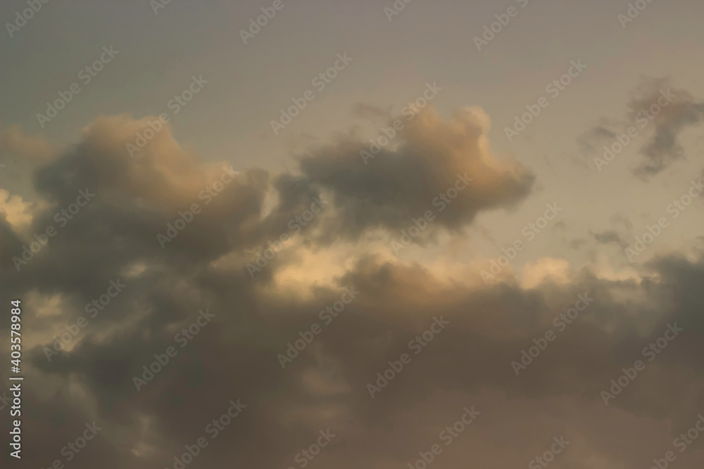 Fototapeta premium Clouds at sunset. Background with clouds at sunset. Clouds texture.