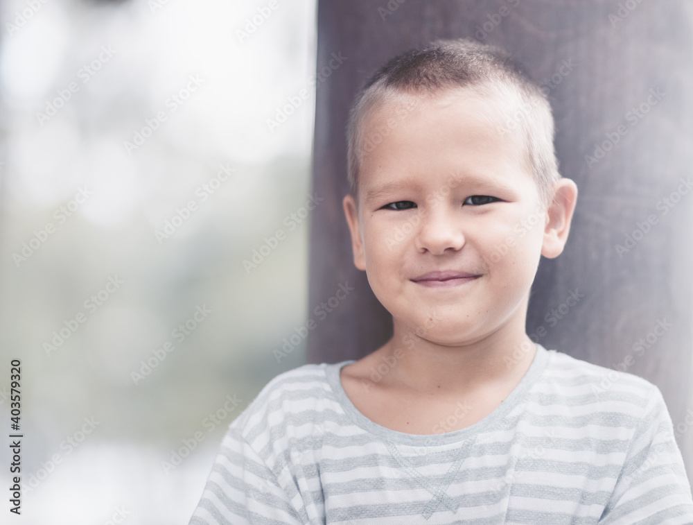 Outdoor portrait of a little boy Outdoor portrait of a little boy