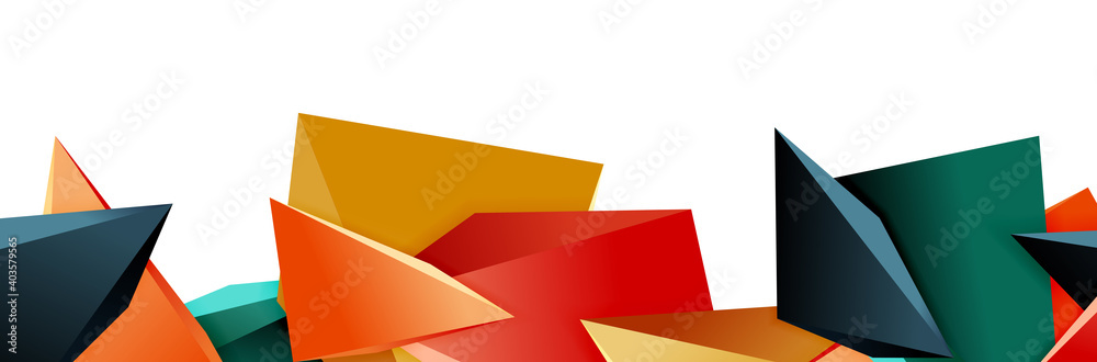 Triangle mosaic abstract background, 3d triangular low poly shapes. Geometric vector illustration for covers, banners, flyers and posters and other Triangle mosaic abstract background, 3d triangular low poly shapes. Geometric vector illustration for covers, banners, flyers and posters and other
