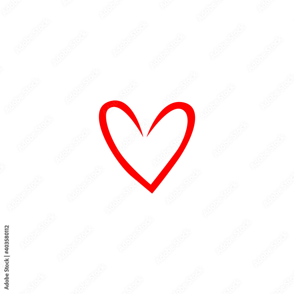 Red Heart sign, symbol, art, logo isolated on white Red Heart sign, symbol, art, logo isolated on white