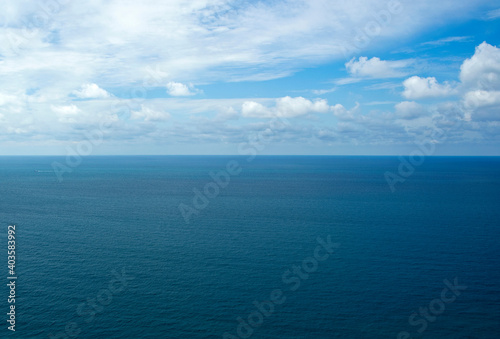 Seascape from a bird's eye view.