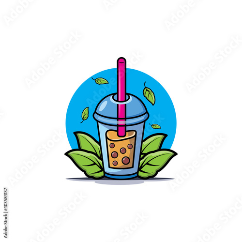 Bubble Tea illustration design