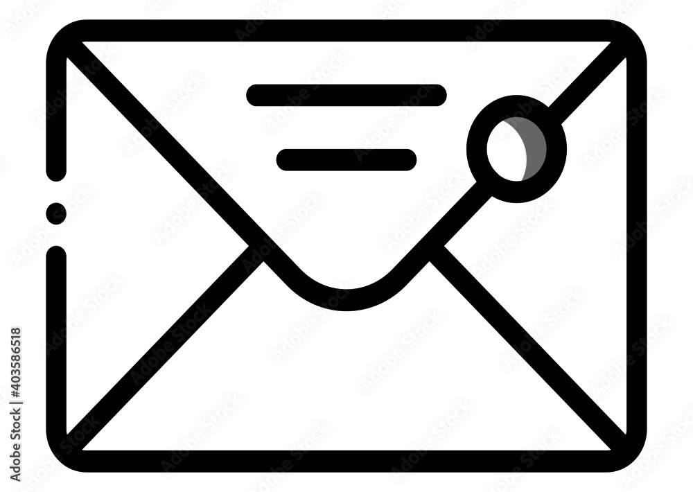 Mail icon. Vector illustration
Mail icon. Vector illustration