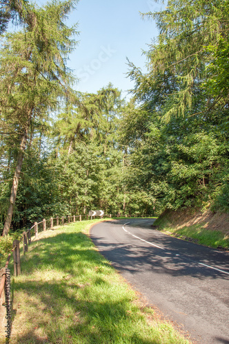 Summertime roads in the Malvern hills.