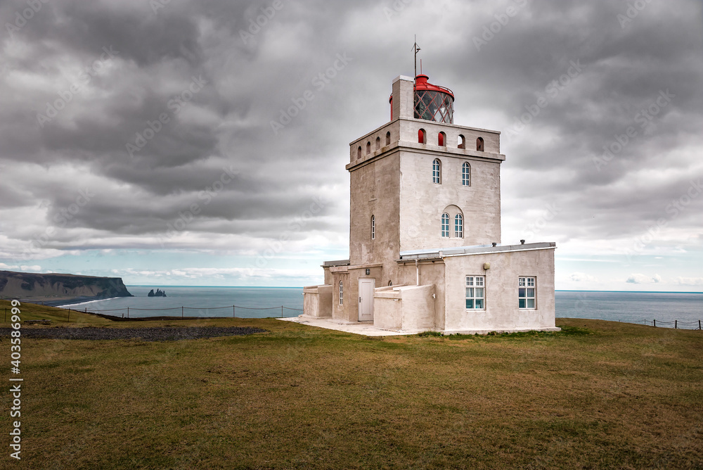 beautiful Dyrhólaey Lighthouse, Iceland