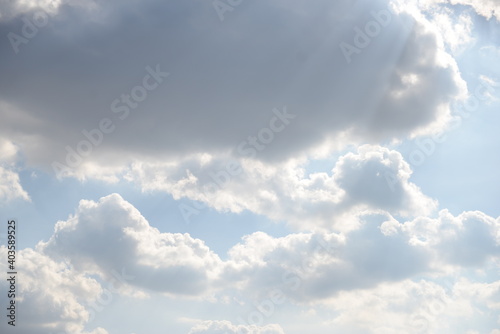 blue sky with clouds