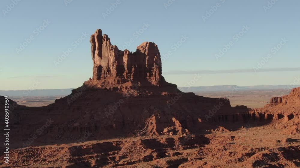 Monument Valley Sitting Hen Butte Aerial Shot Southwest USA Monument Valley Sitting Hen Butte Aerial Shot Southwest USA