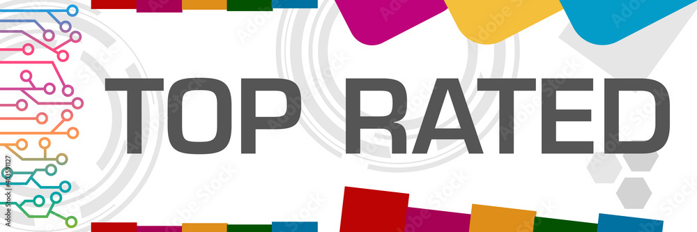 Top Rated Colorful Circuit Left Random Shapes 