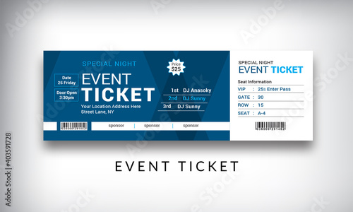 Event Ticket Vector Template9