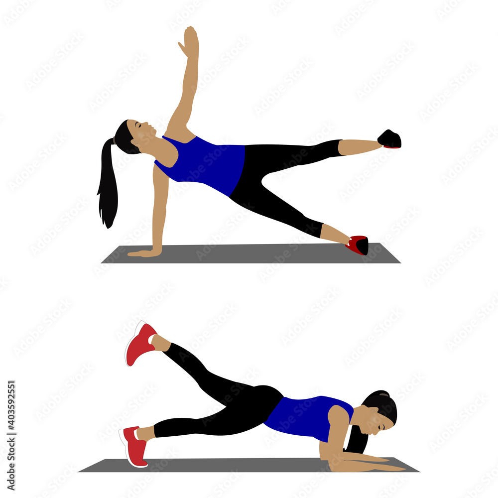 woman doing yoga.A woman is doing gymnastics in a two-step direction on a mat. Vector illustration isolated on white background.
woman doing yoga.A woman is doing gymnastics in a two-step direction on a mat. Vector illustration isolated on white background.