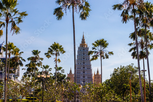 Wat Yannasangwararam Woramahawihan is a Buddhist temple in Chonburi Province near Pattaya Thailand Asia photo