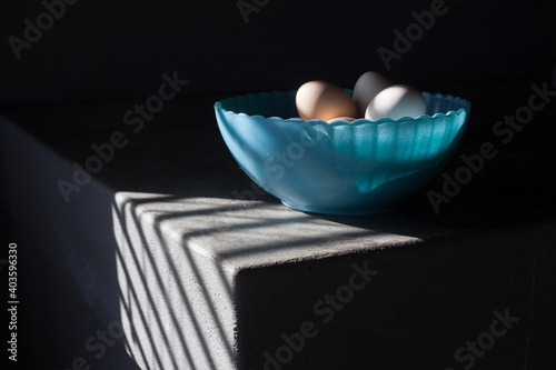 Eggs in the sunlight