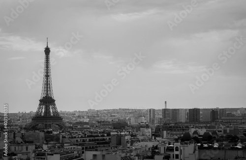 Paris skyline with Eiffel tower