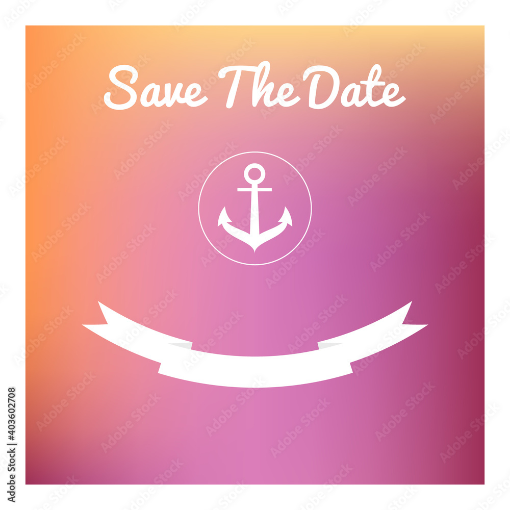 Obraz premium Save the date card