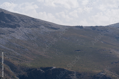 mountainous landscape of Sierra Nevada in southern Spain