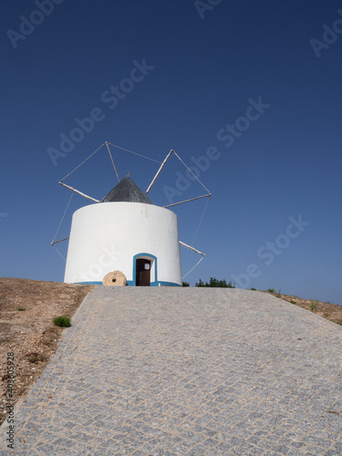 Windmill of Odeceixe, a testimony of the artisanal cereal milling process. Aljezur, Portugal.