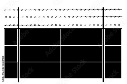 Icon Fencing wire Vector illustration