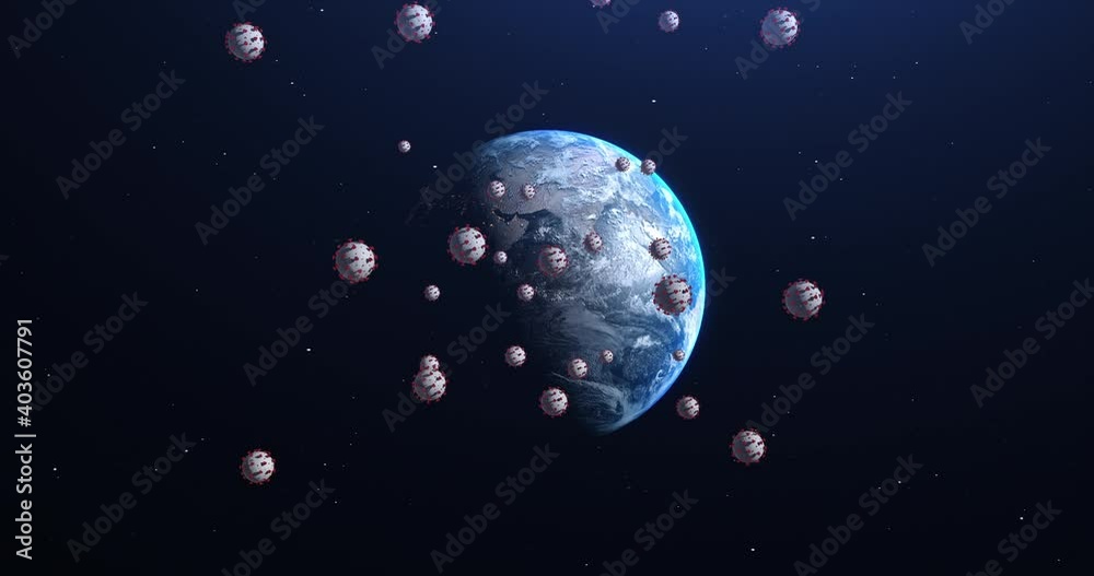 Coronavirus Infected Planet Earth. Planet Earth Infected By Virus. Humanity Is In Danger. Virus Related 3D Animation. Coronavirus Infected Planet Earth. Planet Earth Infected By Virus. Humanity Is In Danger. Virus Related 3D Animation.