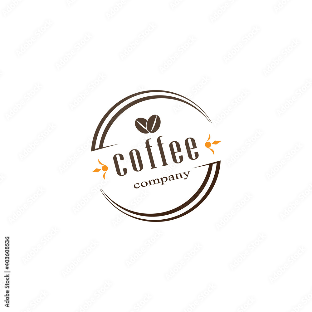 Fototapeta premium vintage coffee logo for company vector design