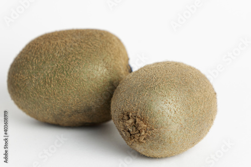 Fresh kiwi fruit on white background