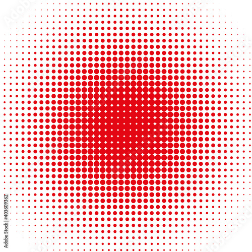red dots on white background