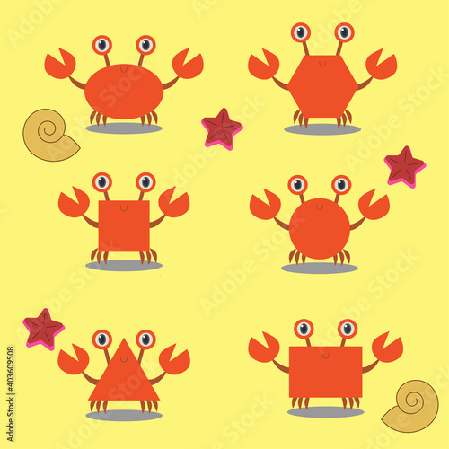 Crab Shapes Matching Preschool Worksheet, Learning Shapes Activities, Preschool Printables Game, Preschool Shapes Learning, Homeschool Games
Game for a child early Montessori training
