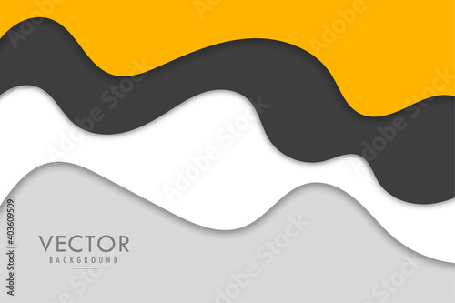 Modern abstract Papercut style elegant background design