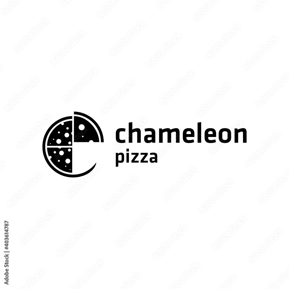 Creative Chameleon Pizza Logo Design Inspiration Creative Chameleon Pizza Logo Design Inspiration
