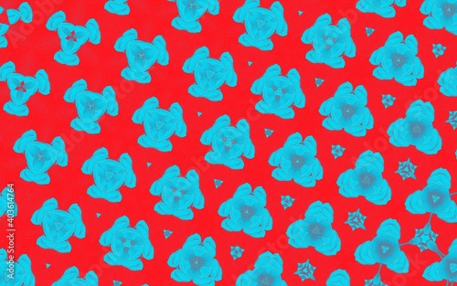 seamless background with hearts