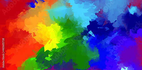 Rainbow Colorful Watercolor...